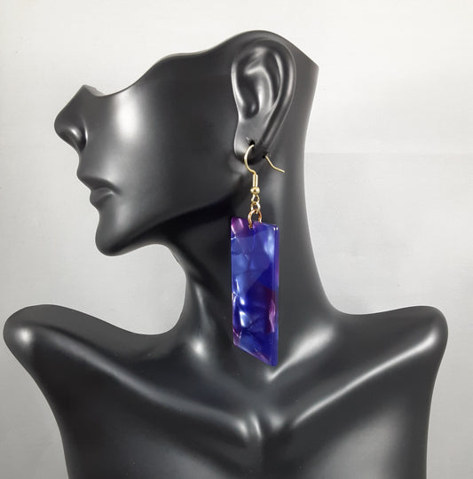 Marbled Acrylic Earrings