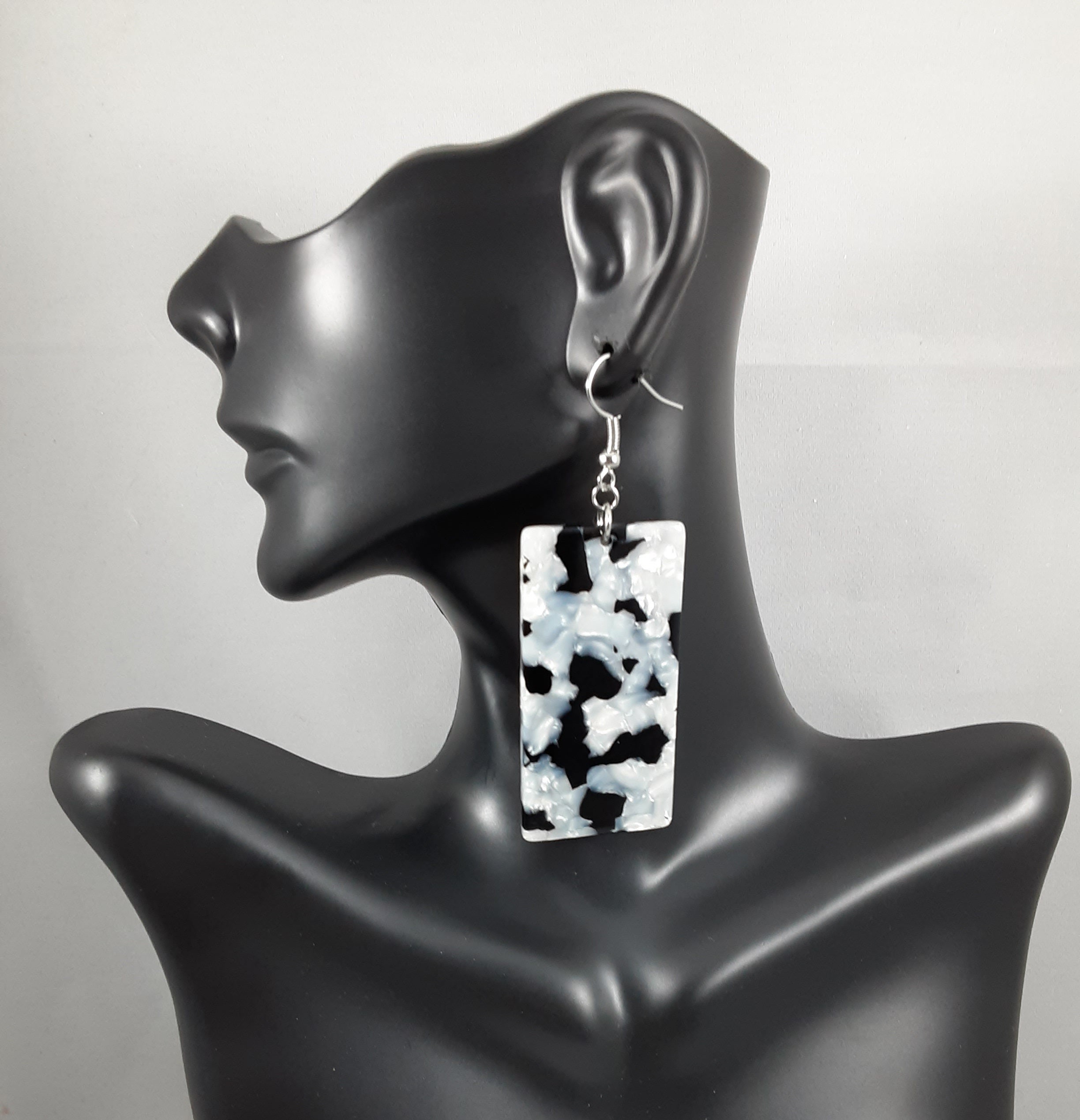 Marbled Acrylic Earrings