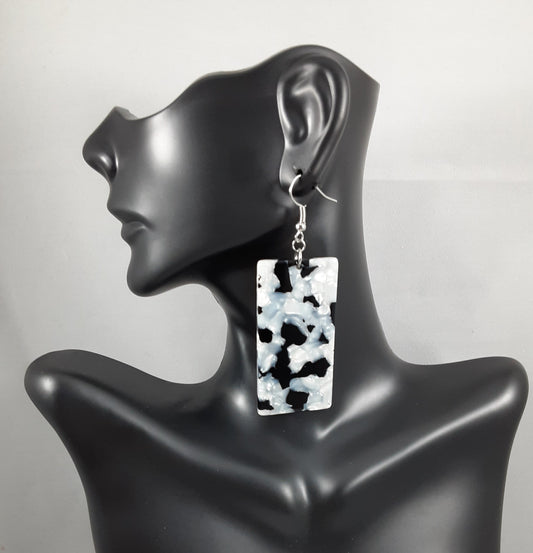 Marbled Acrylic Earrings