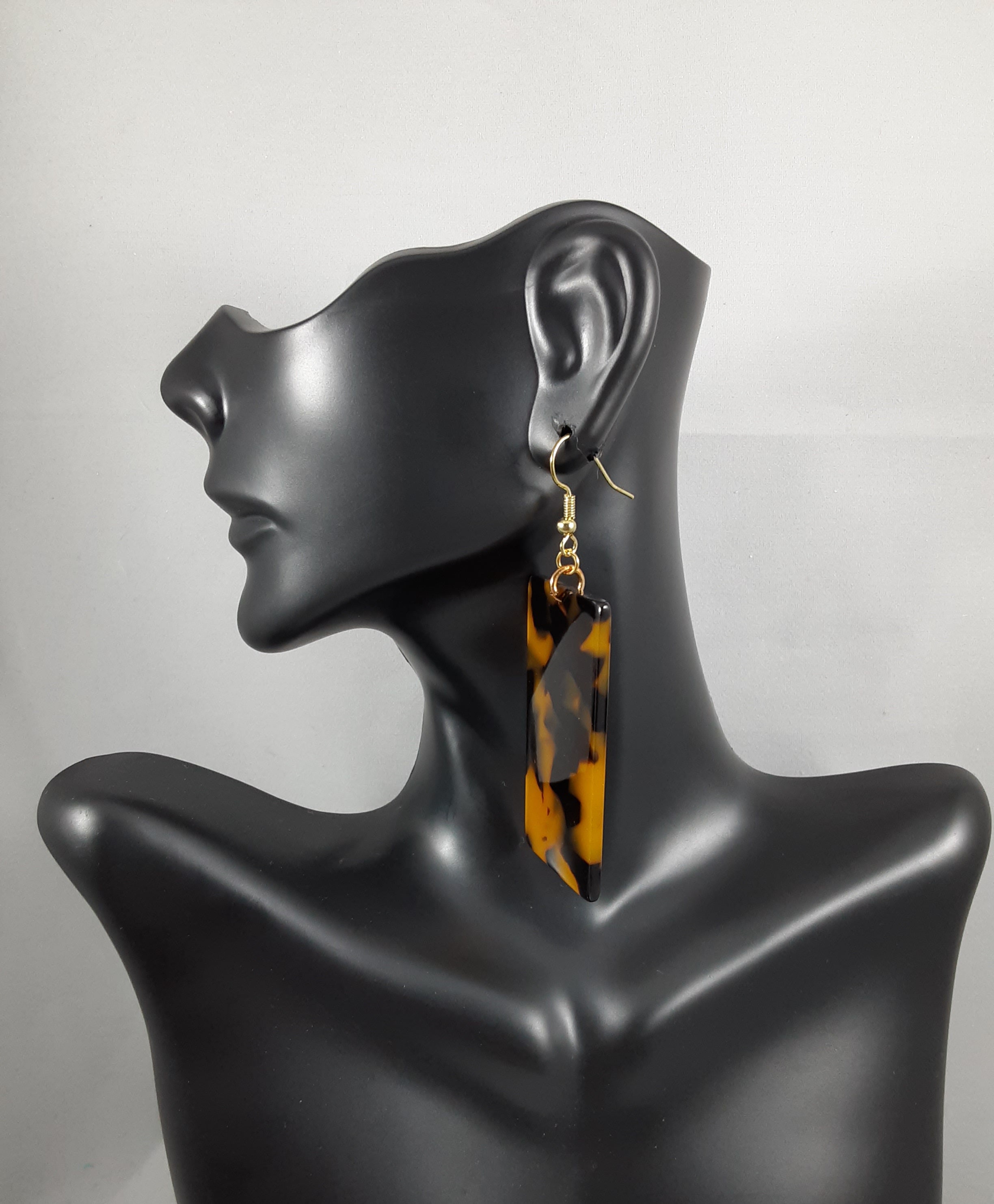 Marbled Acrylic Earrings