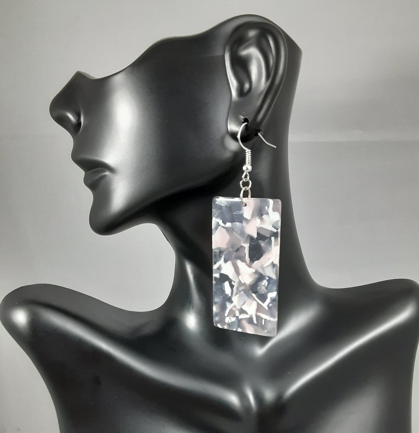 Marbled Acrylic Earrings